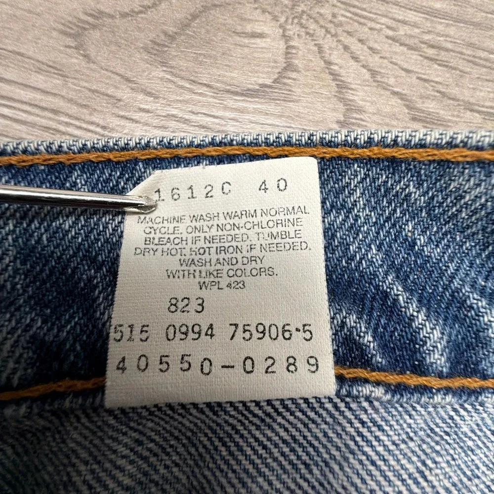 Vintage Levi's 550 Orange Tab Jeans Mens 35x32 USA Relaxed Tapered Medium Wash